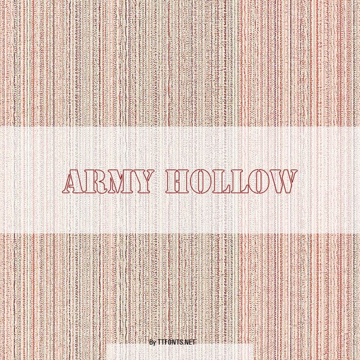 Army Hollow example